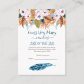 Pampas Grass Guess Snoepjes in de Jar Game Visitekaartje (Voorkant)