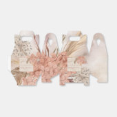 Pampas Grass | Hydrangeas Baby shower Hartelijk da Bedankdoosjes (Uitgevouwen)