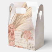 Pampas Grass | Hydrangeas Baby shower Hartelijk da Bedankdoosjes (Geopend)
