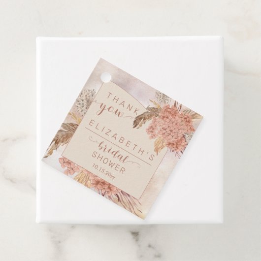 Pampas Grass | Hydrangeas Vrijgezellenfeest Hartel Bedankjes Labels (In situ)