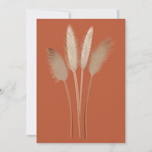 Pampas Grass Kaart (Achterkant)