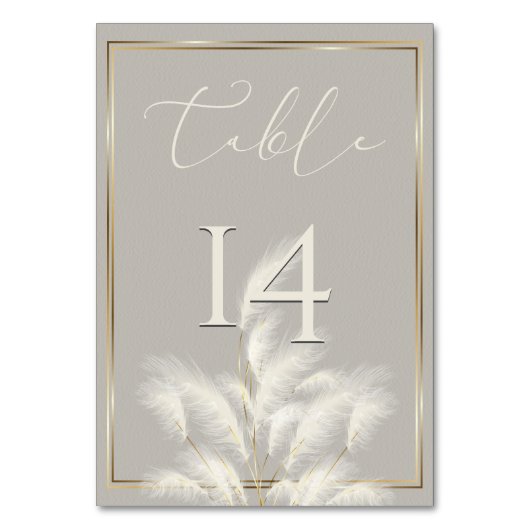 Pampas Grass Kaart (Voorkant)