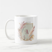 Pampas Grass Lijst met Monogram Mok Gift Idee (Links)