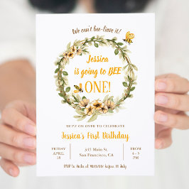 Pampas Grass Little Bunny Turing one Birthday I Kaart