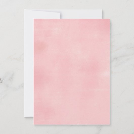 Pampas Grass Little Bunny Turing One Birthday Kaart (Achterkant)