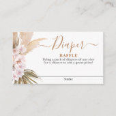Pampas Grass Luier Raffle Kaart (Voorkant)