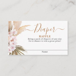 Pampas Grass Luier Raffle Kaart
