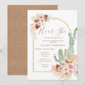 Pampas Grass Mexicaanse Fiesta Geslacht Onthullen  Kaart (Voorkant / Achterkant)