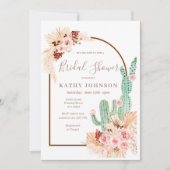 Pampas Grass Mexican Fiesta Boho Vrijgezellenfeest Kaart (Voorkant)