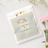 Pampas Grass Mint Blush Bloemen Groen Bridal Bedankzakje (Gezegeld)