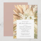 Pampas Grass Modern Boho Bridal Wedding Shower Kaart (Voorkant / Achterkant)