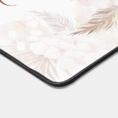 Pampas Grass Monogram Terracotta Naam Aangepast Bureaumat (Hoek)