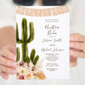 Pampas Grass Muted Tones Nuestra Boda Kaart