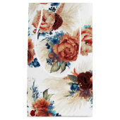 Pampas Grass Navy Blue Terracotta Floral Elegant Klein Cadeauzakje (Voorkant)