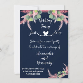 Pampas Grass Niets Fancy gewoon Love Elope Kaart