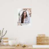 Pampas Grass Orchid Bloemenfoto Begrafenismonument Poster (Keuken)