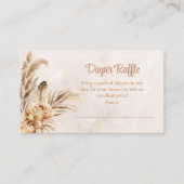 Pampas Grass Orchid Luier Raffle Enclosure Kaart (Voorkant)