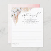 Pampas Grass Orchids Vrijgezellenfeest Date Night  (Voorkant / Achterkant)