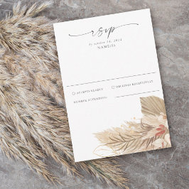 Pampas Grass Palm Waterverf RSVP Kaartje