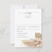 Pampas Grass Palm Waterverf RSVP Kaartje (Voorkant)