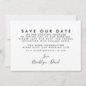 Pampas grass Palm Wedding Save the Date Kaart (Achterkant)