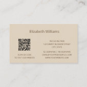 Pampas Grass Photo Realistic | QR-code Visitekaartje (Achterkant)