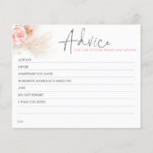 Pampas Grass Pink Advice Card (Voorkant)