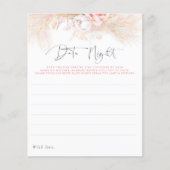 Pampas Grass Pink Floral Date Night Idees (Voorkant)