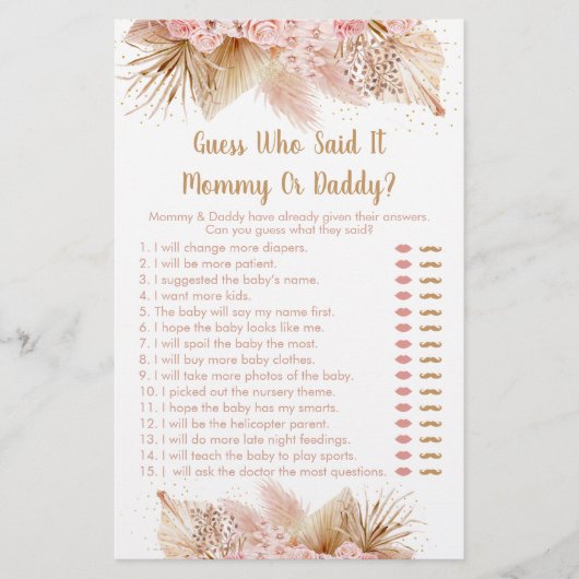 Pampas Grass Pink Floral die zei dat hij het spell (Voorkant)