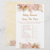 Pampas grass Pink Floral raadt het prijsspel (Voorkant / Achterkant)