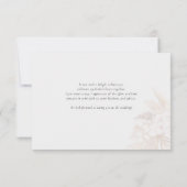 Pampas Grass Pink Floral Script Vrijgezellenfeest Bedankkaart (Achterkant)