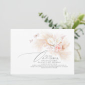 Pampas Grass Pink Miss Vernederful Birthday Kaart (Staand voorkant)