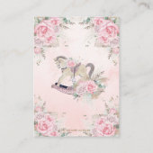 Pampas Grass Pink Rocking Horse Boeken voor Baby Informatiekaartje (Achterkant)