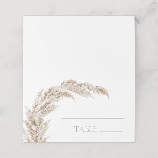 Pampas Grass Plaatskaartje (Buitenkant ongevouwen)