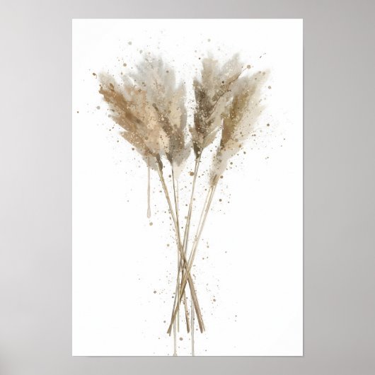 Pampas Grass Poster (Voorkant)