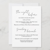 Pampas Grass repetitie diner en zondag brunch Kaart (Voorkant)