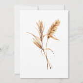 Pampas Grass repetitie diner en zondag brunch Kaart (Achterkant)