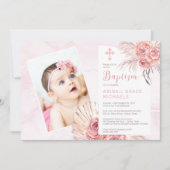 Pampas Grass | Roos Blooms Girl Baby Foto's Kaart (Voorkant)