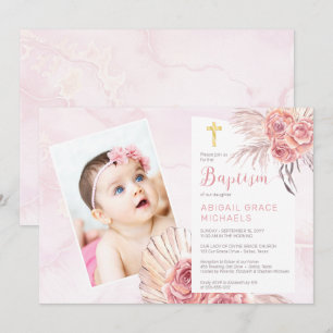 Pampas Grass   Roos Blooms Girl Baby Foto's Kaart