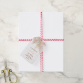 Pampas Grass roze baby shower cadeau labels Cadeaulabel (Met Touw)