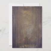 Pampas Grass Roze Bloemen Rustiek Repetitie Diner Kaart (Achterkant)