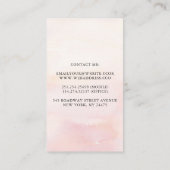 Pampas Grass Roze Bloemen Witte Orchideeën Chic Visitekaartje (Achterkant)