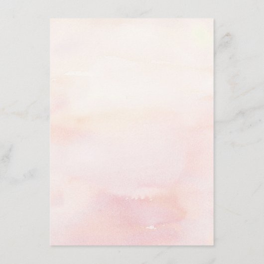 Pampas Grass Roze Blush Bruiloft Details Informatiekaartje (Achterkant)