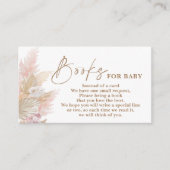 Pampas Grass roze Boeken voor Baby Enclosure Kaart (Voorkant)