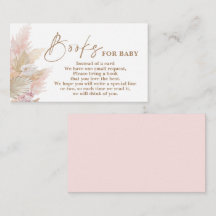 Pampas Grass roze Boeken voor Baby Enclosure Kaart