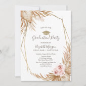 Pampas Grass Rozen Afstudeerder Pet, Afstuderen Kaart (Voorkant)