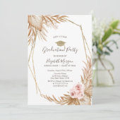 Pampas Grass Rozen Afstudeerder Pet, Afstuderen Kaart (Staand voorkant)