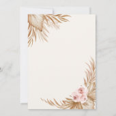 Pampas Grass Rozen Afstudeerder Pet, Afstuderen Kaart (Achterkant)