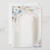 Pampas Grass Rozen Ivoor 18e Verjaardag Kaart (Achterkant)