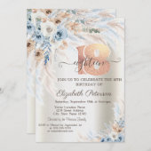 Pampas Grass Rozen Ivoor 18e Verjaardag Kaart (Voorkant / Achterkant)